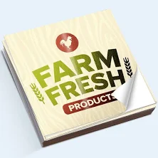 Order 1000 Square Glossy Labels - Custom Printed - Custom Printing