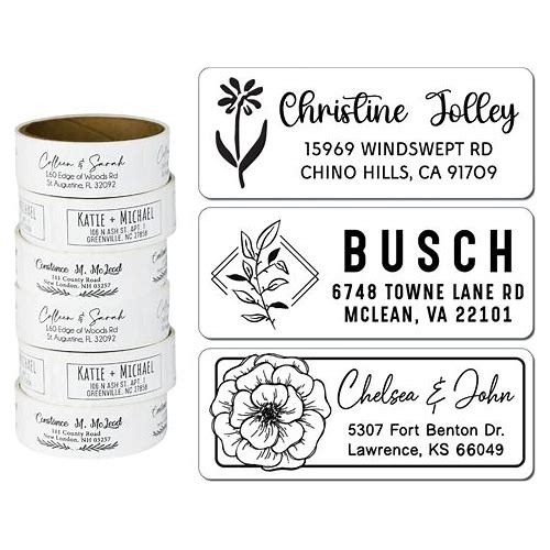 Personalized Address Labels, Whi…