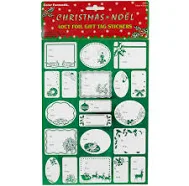 JAM Paper Green Foil Christmas To/From Mini Stickers