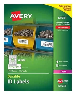 Avery-Dennison Permanent ID Labels