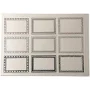 Small Self-Adhesive Labels - Pack of 18 Grey