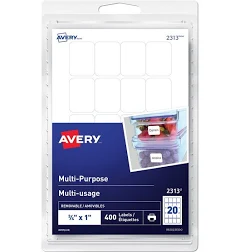 Avery Multi-Purpose Removable White Labels