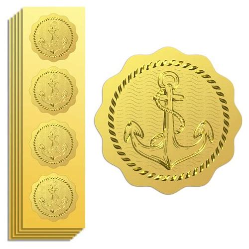 Peacoblue Gold Foil Stickers Seal…