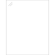 Tape Logic 8 1/2 x 11" Pure Clear Rectangle Laser Labels LL239CC