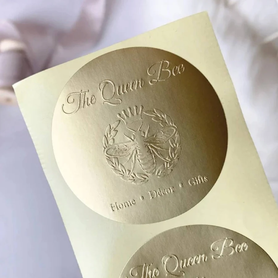 Professional Brand Labels Custom Relief Stickers with Elegance