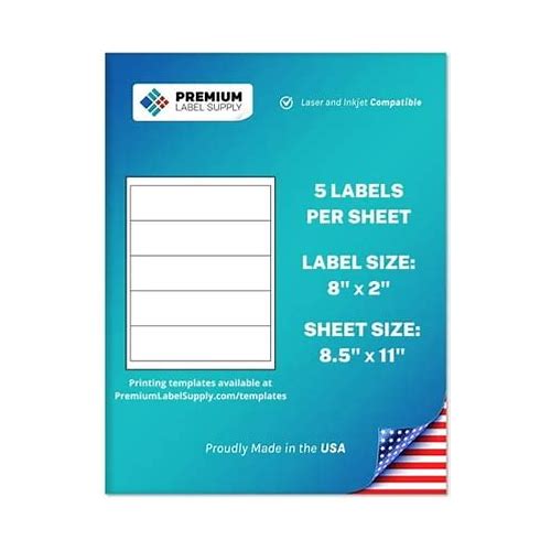 Premium Label Supply Matte Whit…