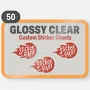 StickerGiant 1500 Circle Matte Clear Weatherproof Stickers