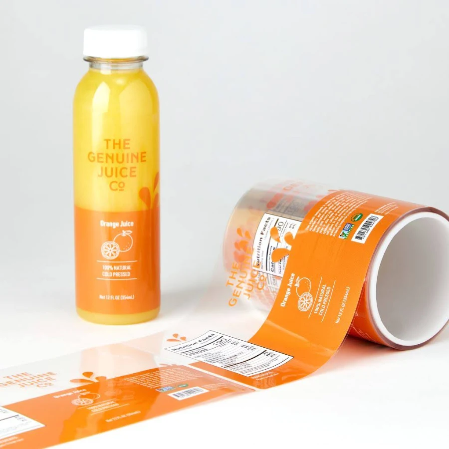 Custom Glossy Clear Film Rectangle Roll Labels - Avery?