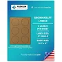 Premium Label Supply Brown Kraft Sticker Round Labels 3 inch Circle Laser/Inkjet Compatible (6 Labels/Sheet), 25 Sheets 150 Total Adhesive Labels,