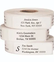 Roll of 250 Address Labels (Clear)