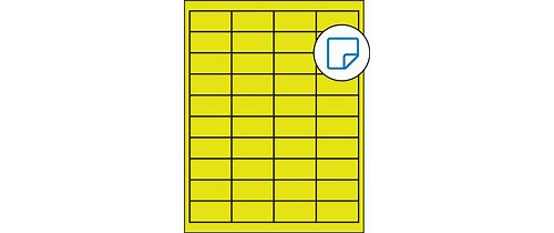2 X 1 Fluorescent Yellow Rectang…