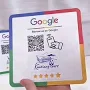 Customized NFC Sensing Stickers Acrylic Google Review QR Code For Your Business Logo Store