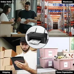 Labelmore 8.5'' x 5.5'' Half Sheet Self Adhesive Shipping Labels for Laser & Inkjet Printers - Rounded Corner - 1000 Labels