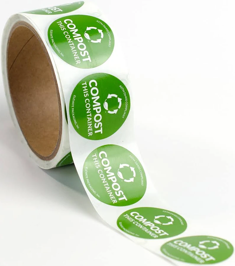 Compostable Container Stickers