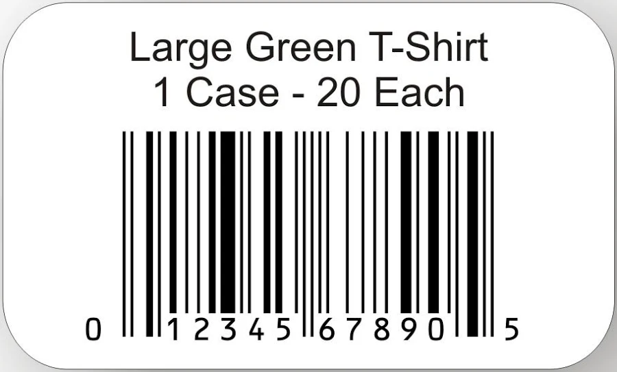 Quantity 1000 - 3'' x 5'' Paper UPC Barcode Labels & Stickers