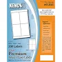 Kenco Premium White Shipping Labels (4" x 6")