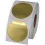 Gold Foil Circle Stickers and Labels - 1.5" | Dymo Label Supplies From Label Value