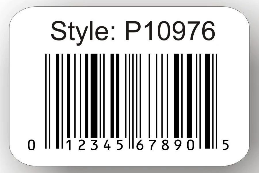 Quantity 1000 - 3'' x 2'' Paper UPC Barcode Labels & Stickers