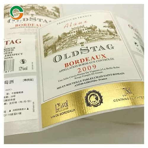 Custom Adhesive Wine Sticker Wi…