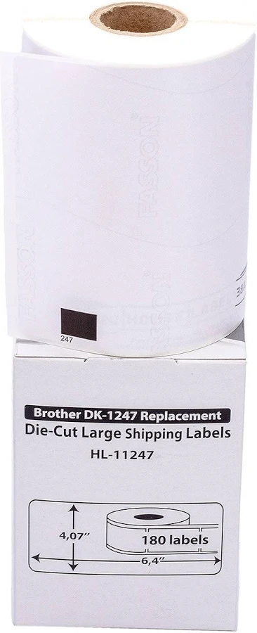 4 Rolls; 180 labels 4.07"x 6.4" Large Shipping Labels