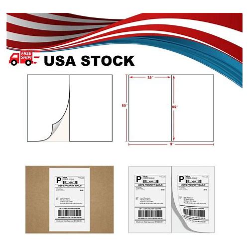 Shipping Labels 2 Per A4 Sheet F…