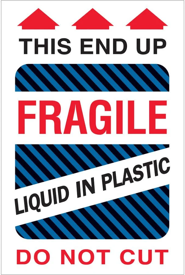 Plastic Labels | 500/Roll | 4x6"