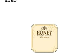 Bear Labels for Honey Bottles, 250 Pack, 6 oz Hive to Table by Mann Lake
