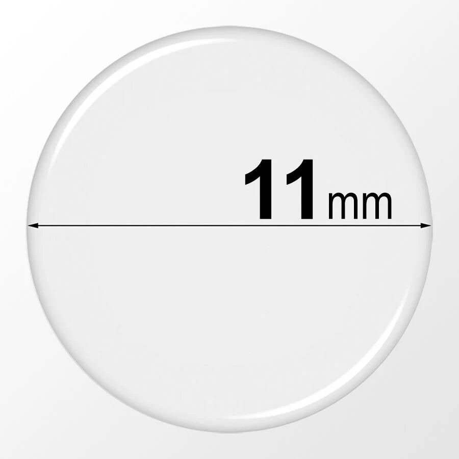 11mm Round Clear Epoxy Stickers - Self Adhesive Circle Resin Domes, Dots, Seals