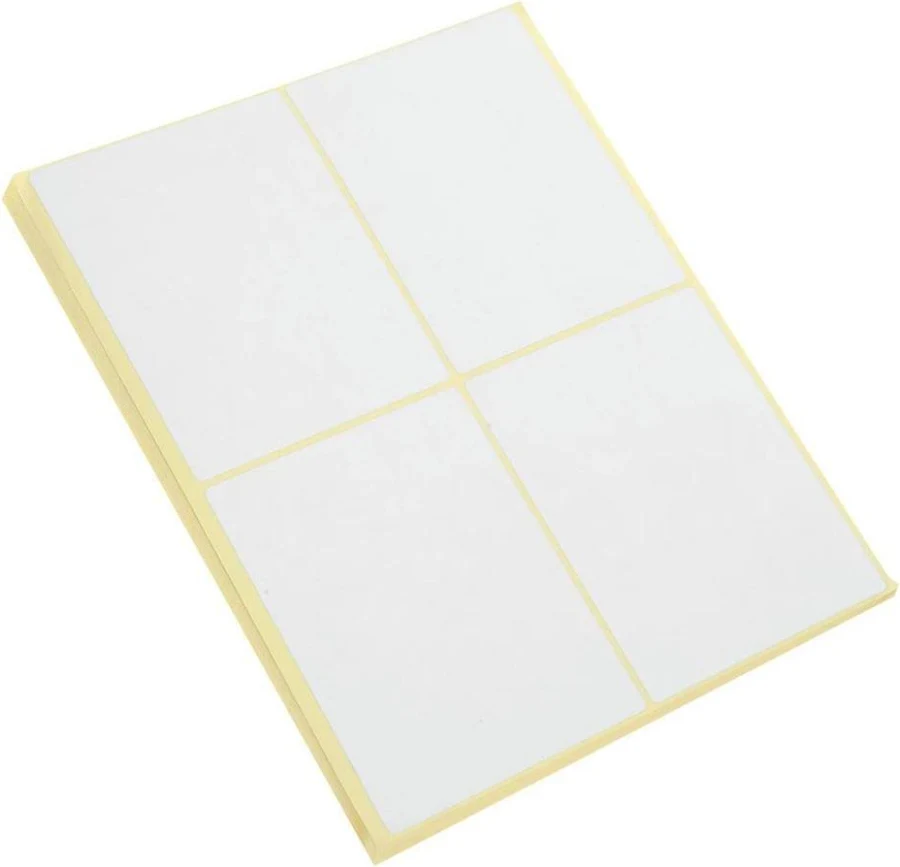 120 Pcs Large White Adhesive els Blank Stickers Write On Tags For Boxes Mailing Packages Filing Products Rectangle Paper Name