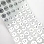 300 pcs "STAINLESS STEEL" Adhesive Labels - 10mm Round Stickers for Jewelry & Metal Identification Easy to peel and stick