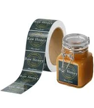 Outdoor Durable Clear Polyester Roll Label w/Back Adhesive (6 to 10 Square Inch)