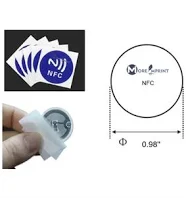 Custom NTAG215 RFID NFC Tags Stickers High Frequency