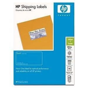 HP White Shipping Labels