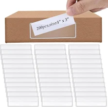 Meanplan Self Adhesive Label Holder Shelf Tag 3 X 1 Inch Sticking