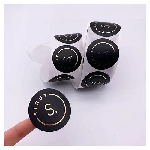 Custom Logo Self Adhesive Gold …