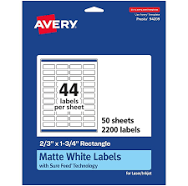 Avery Permanent Labels With Sure Feed 94209-WMP