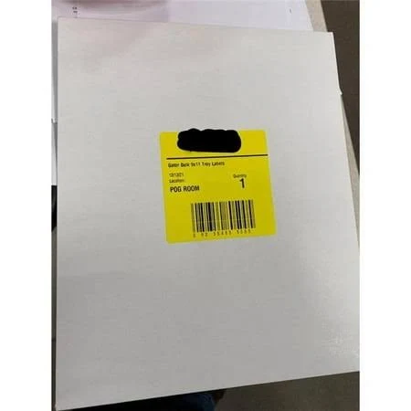 Gator Tray Labels