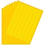 Yellow Sticker Label Sheets for Laser/ Inkjet Printers