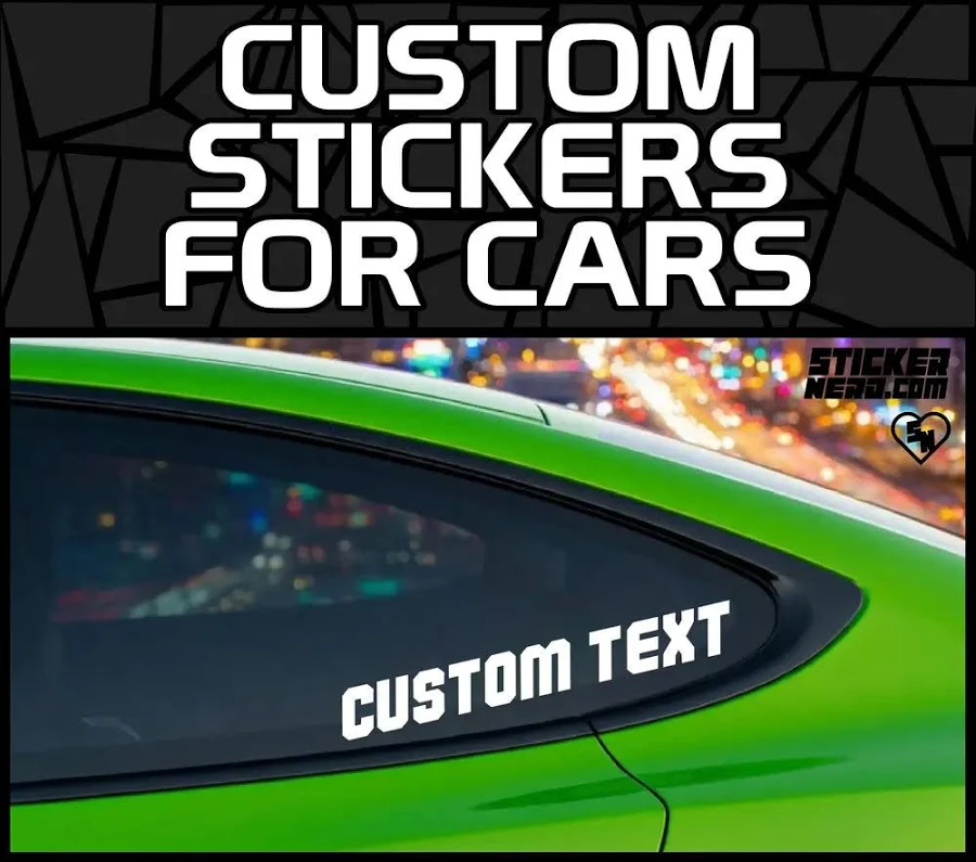Custom Lettering Decals for Cars