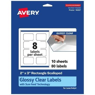 Avery Permanent Labels With Sure Feed