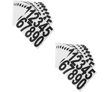 8 Sheets Waterproof Mailbox Number Labels Adhesive Consecutive Decals
