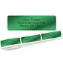 Green Foil Rolled Address Label