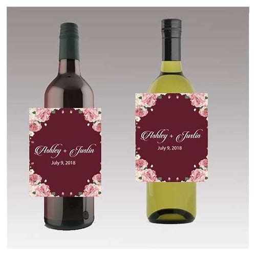 12 Boho Theme Wine/Beer Bottle …