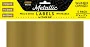 Metallic Brass Peel & Stick Rectangle Writeable Labels