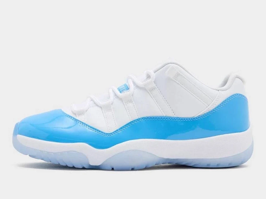 Jordan Air 11 Retro Low 'university Blue' In White And Blue