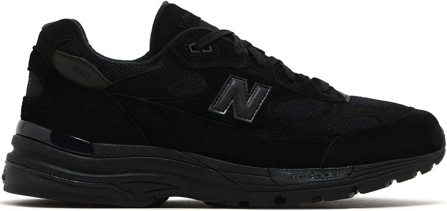 New Balance 992 Made in USA 'Triple Black' 2025 | Men's Size 5.5