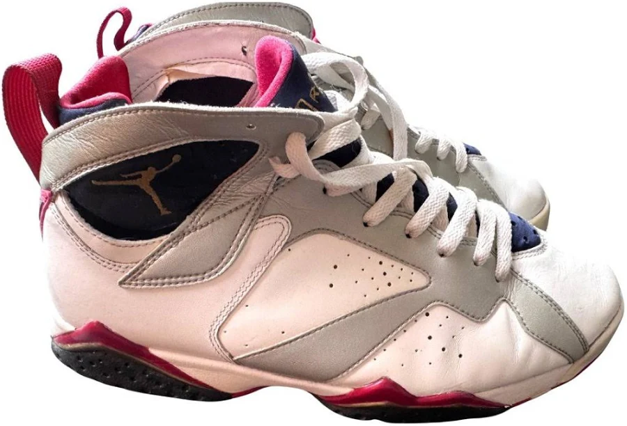 Jordan Shoes | Nike Air Jordan 7 Retro Usa Olympic White/Red/Blue/Gold/Silver, Size 11.5 | Color: White | Size: 11.5 | Lynndeanne's Closet