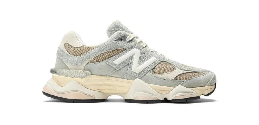 New Balance, female, Sneakers, Multicolor, Size: 4 US 9060 Sneaker