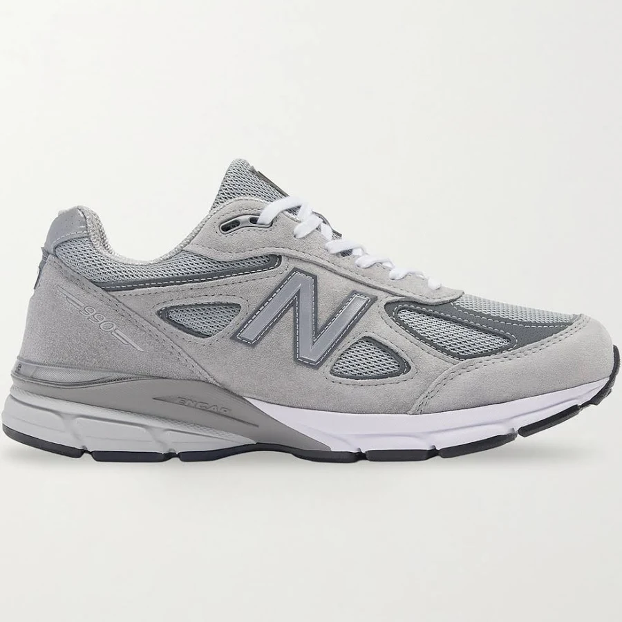 New Balance 990v4 Suede and Mesh Sneakers - Men - Gray Sneakers - UK Men's 5.5