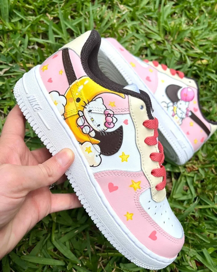 Kawaii Kitty AF1 Sneakers